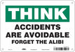 Safety Sign 7 in x 10 in Aluminum