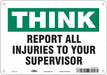 Safety Sign 7 in x 10 in Aluminum