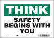 Safety Sign 7 in x 10 in Vinyl