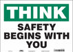 Safety Sign 10 inx14 in Vinyl