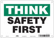 Safety Sign 7 in x 10 in Aluminum