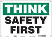 Safety Sign 10 inx14 in Polyethylene