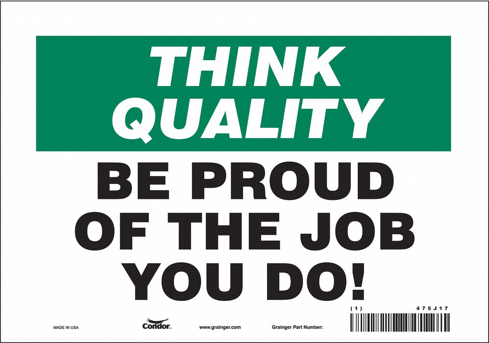 Safety Sign 7 inx10 in Vinyl