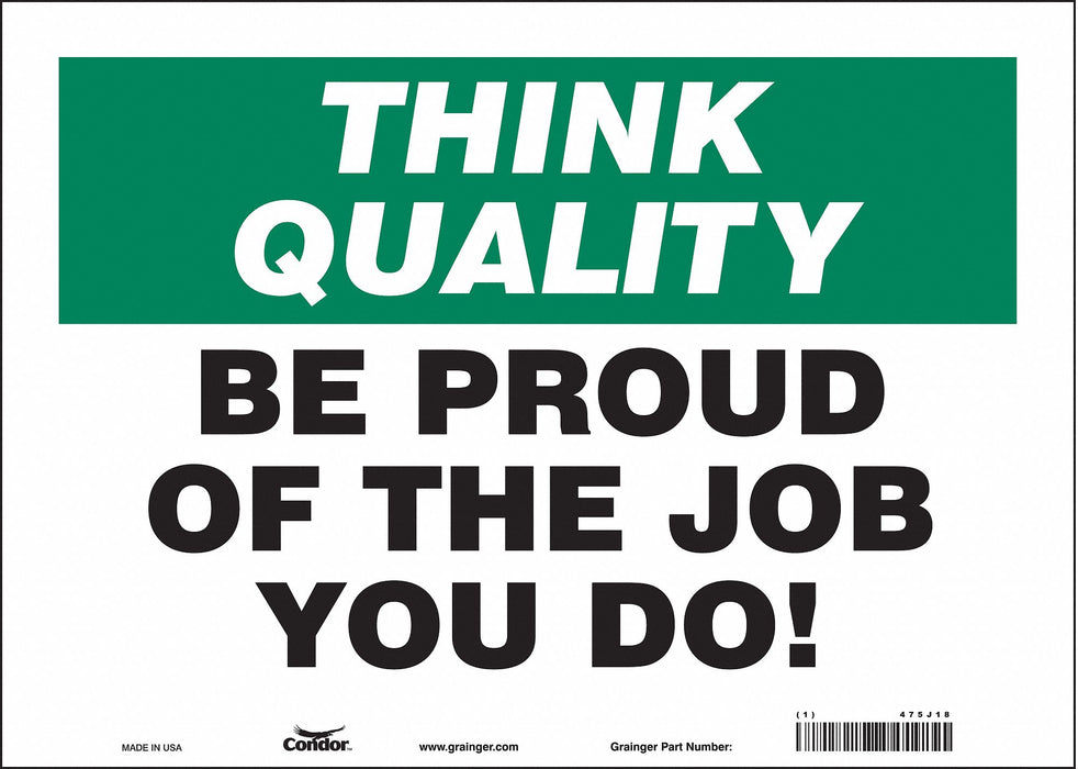 Safety Sign 10 inx14 in Vinyl