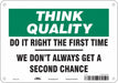 Safety Sign 7 in x 10 in Aluminum
