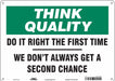 Safety Sign 10 inx14 in Aluminum