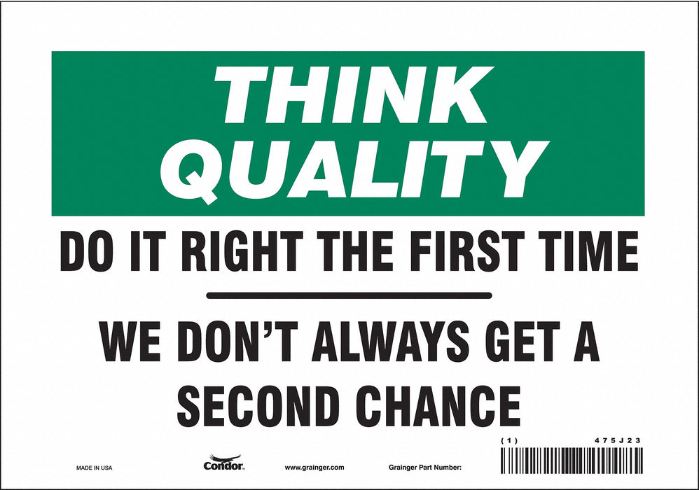 Safety Sign 7 inx10 in Vinyl