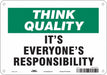 Safety Sign 7 in x 10 in Aluminum