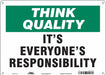 Safety Sign 10 inx14 in Aluminum