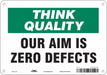 Safety Sign 7 in x 10 in Aluminum