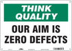 Safety Sign 10 in x 14 in Aluminum