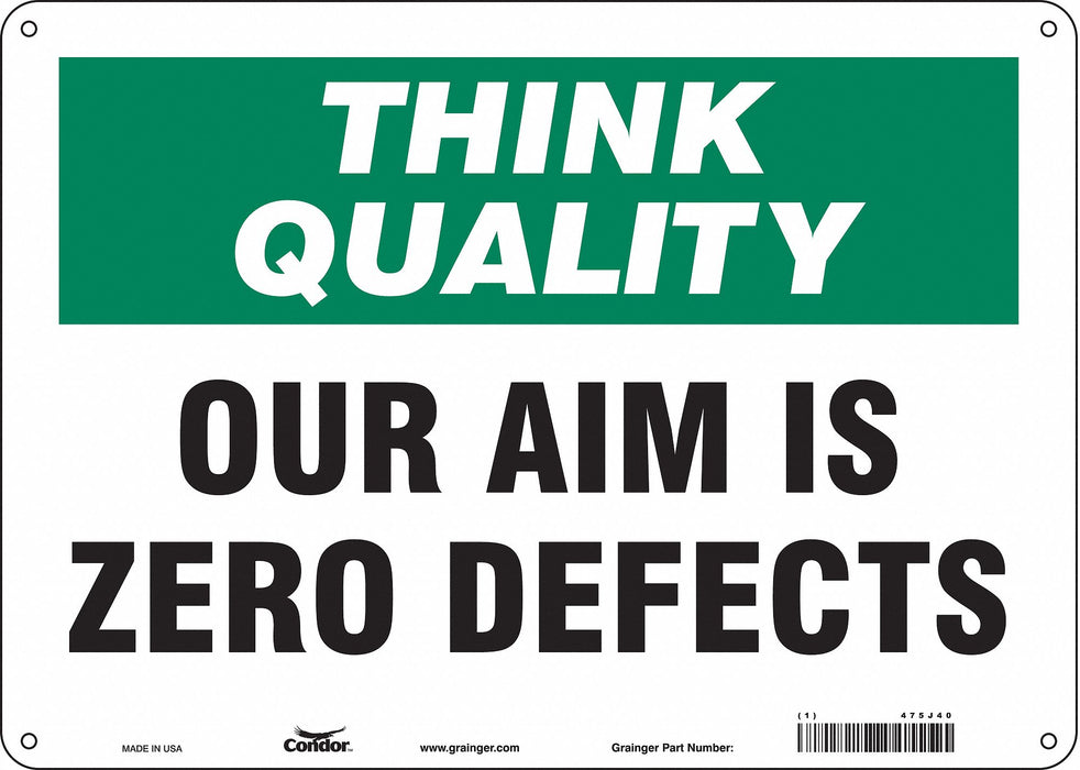 Safety Sign 10 inx14 in Polyethylene