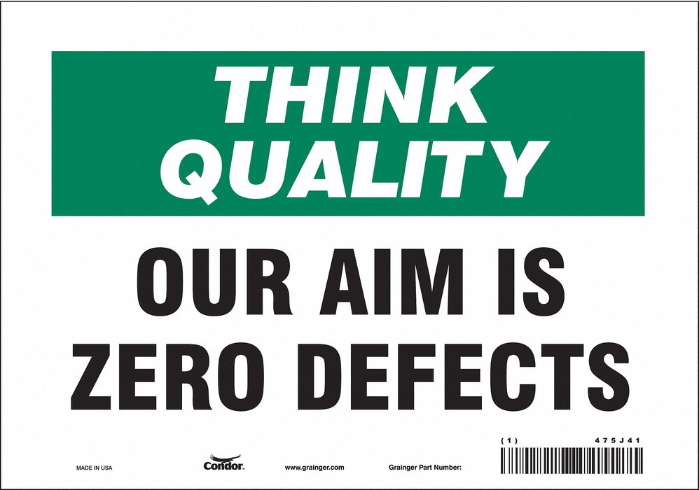 Safety Sign 7 inx10 in Vinyl