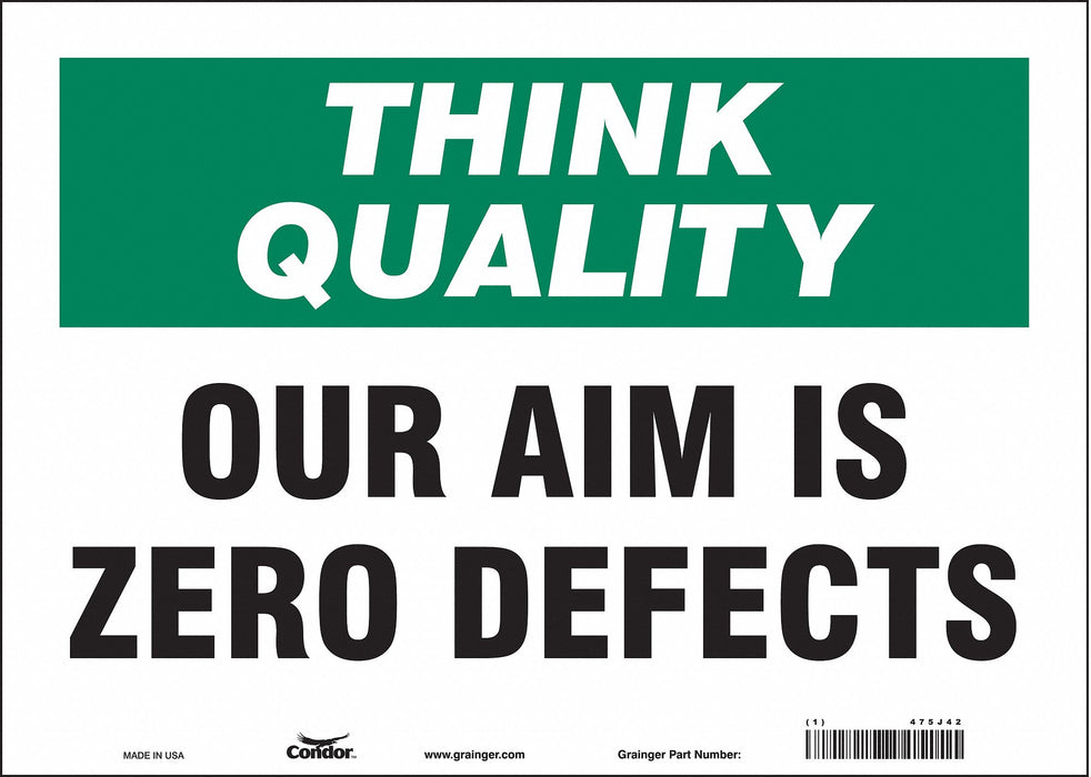 Safety Sign 10 inx14 in Vinyl