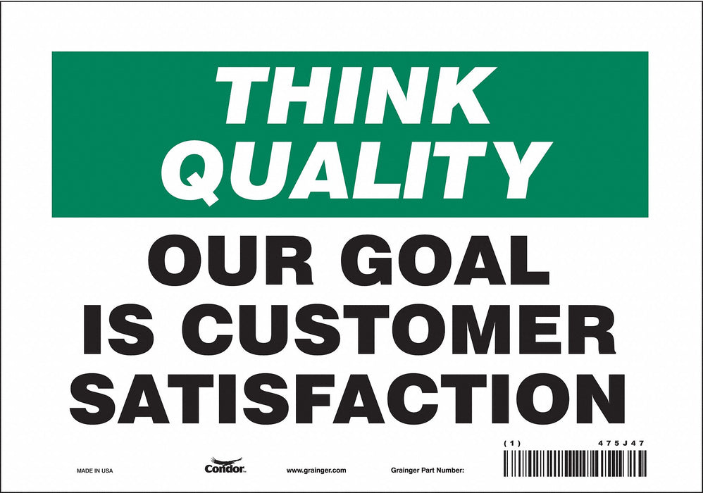 Safety Sign 7 inx10 in Vinyl