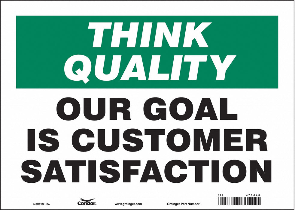 Safety Sign 10 inx14 in Vinyl