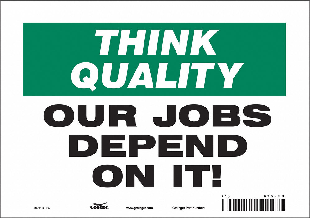 Safety Sign 7 in x 10 in Vinyl
