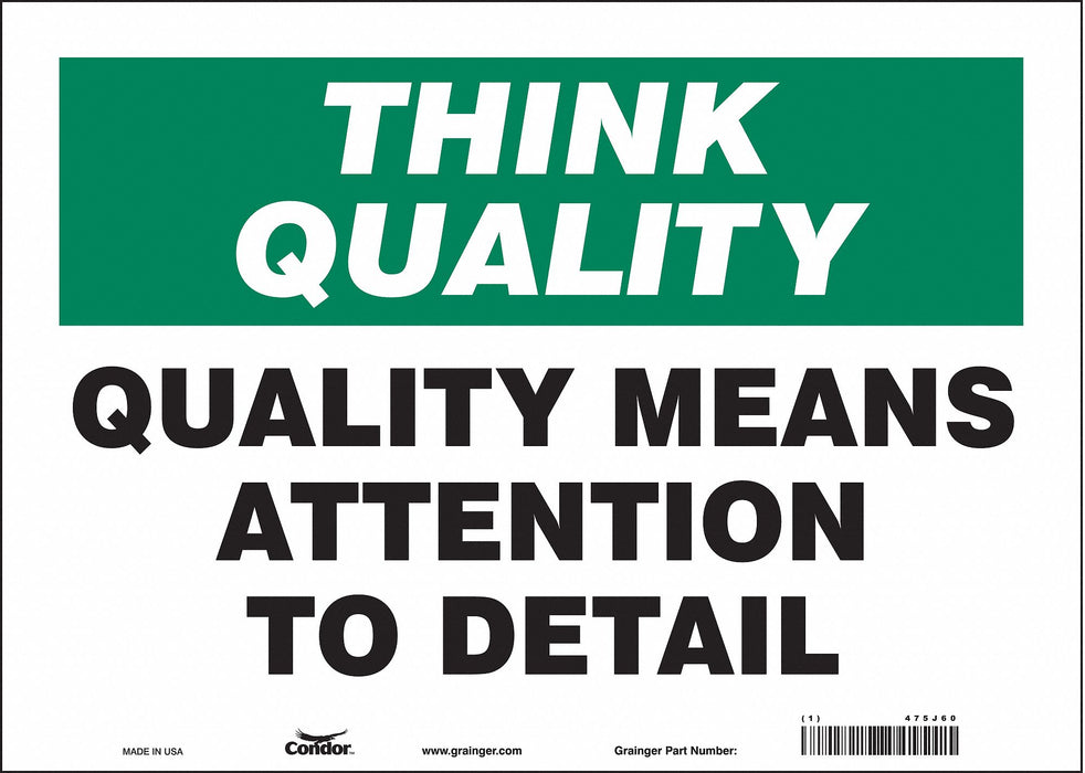 Safety Sign 10 in x 14 in Vinyl