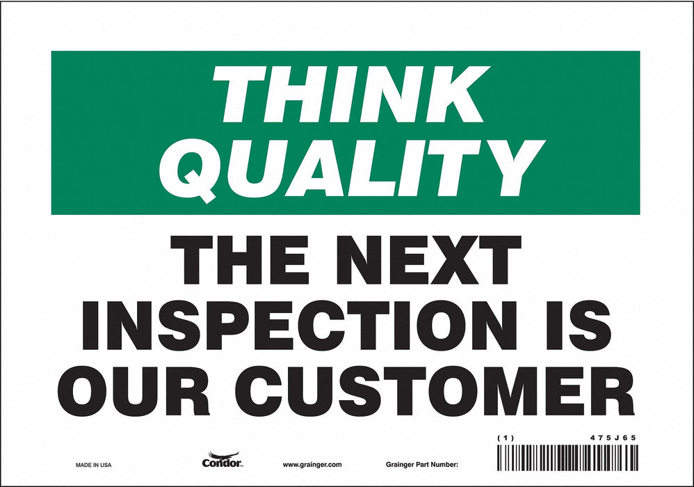 Safety Sign 7 inx10 in Vinyl