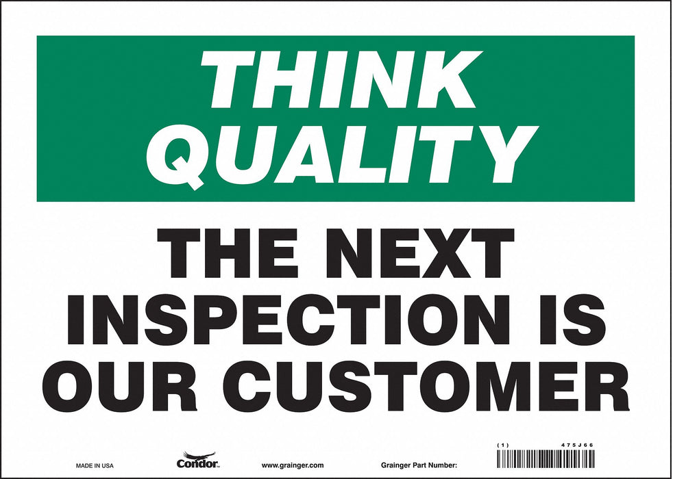 Safety Sign 10 inx14 in Vinyl