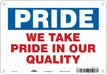 Safety Sign 7 in x 10 in Aluminum