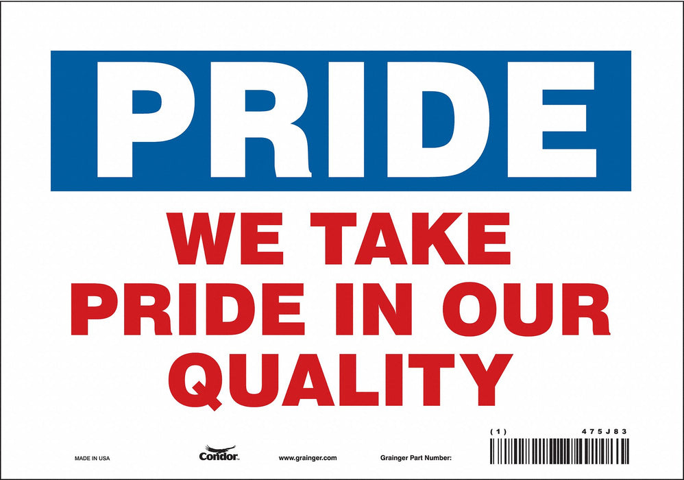 Safety Sign 7 inx10 in Vinyl