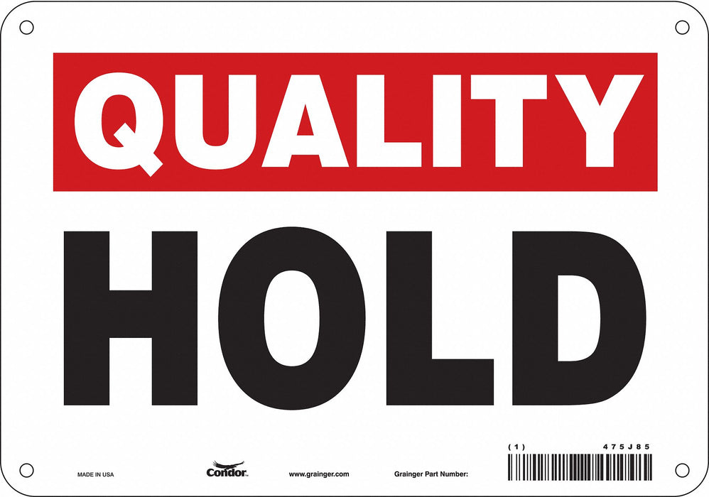 Safety Sign 7 in x 10 in Aluminum