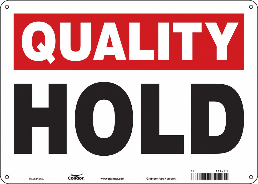 Safety Sign 10 inx14 in Aluminum