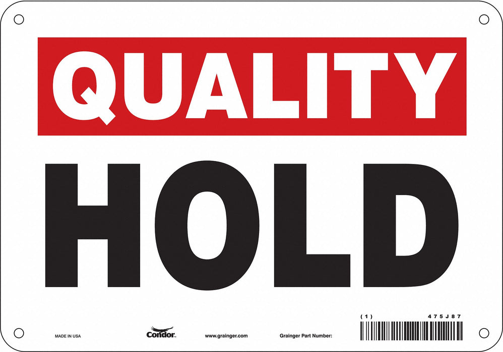 Safety Sign 7 in x 10 in Polyethylene