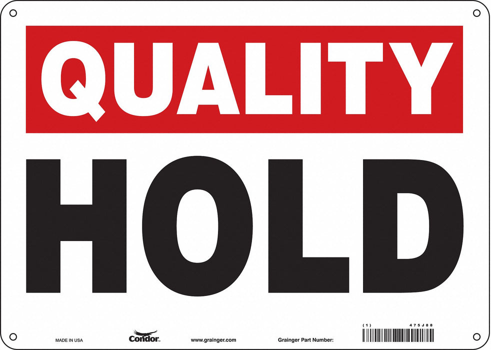 Safety Sign 10 inx14 in Polyethylene