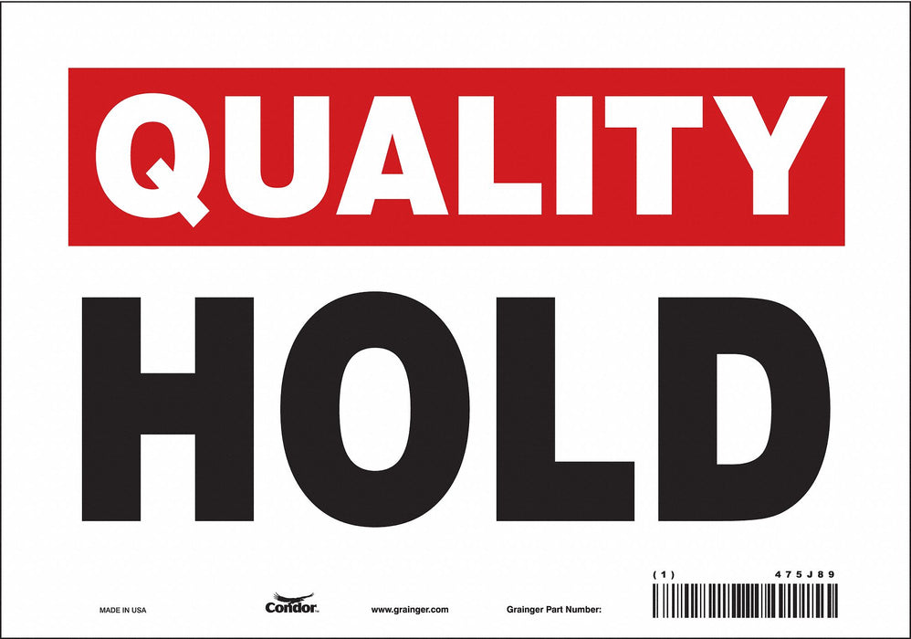 Safety Sign 7 in x 10 in Vinyl