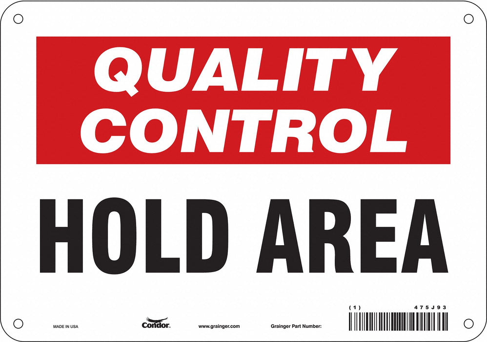 Safety Sign 7 in x 10 in Polyethylene
