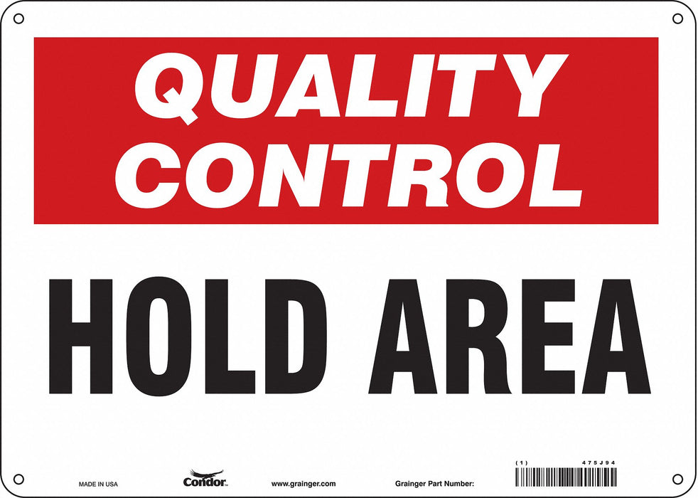 Safety Sign 10 inx14 in Polyethylene