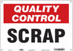 Safety Sign 10 in x 14 in Polyethylene