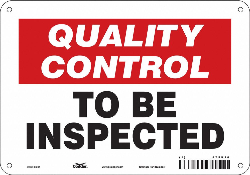 Safety Sign 7 in x 10 in Aluminum