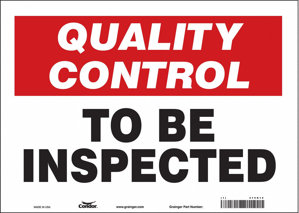Safety Sign 10 in x 14 in Vinyl