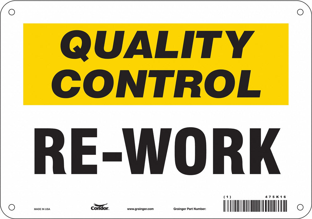 Safety Sign 7 in x 10 in Aluminum