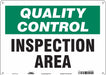 Safety Sign 10 inx14 in Aluminum