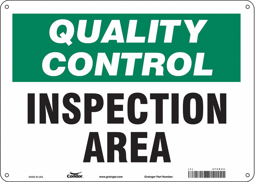 Safety Sign 10 inx14 in Aluminum