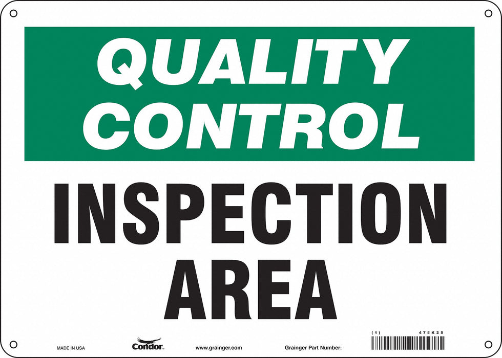 Safety Sign 10 inx14 in Polyethylene