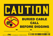 Safety Sign 3 1/2 inx5 in Vinyl