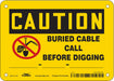 Safety Sign 5 in x 7 in Vinyl
