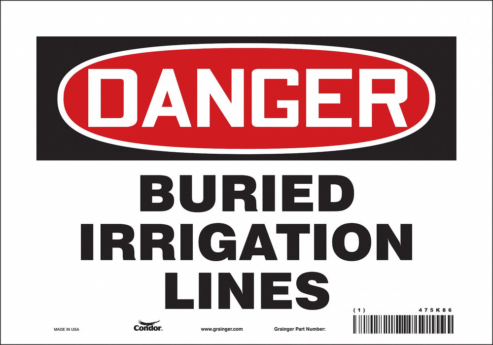 Safety Sign 7 in x 10 in Vinyl