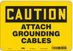 Safety Sign 7 in x 10 in Polyethylene