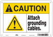 Safety Sign 7 in x 10 in Polyethylene