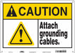 Safety Sign 10 in x 14 in Polyethylene