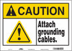Safety Sign 10 in x 14 in Vinyl