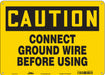 Safety Sign 10 in x 14 in Aluminum