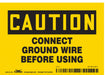 Safety Sign 3 1/2 inx5 in Vinyl