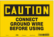 Safety Sign 7 in x 10 in Vinyl